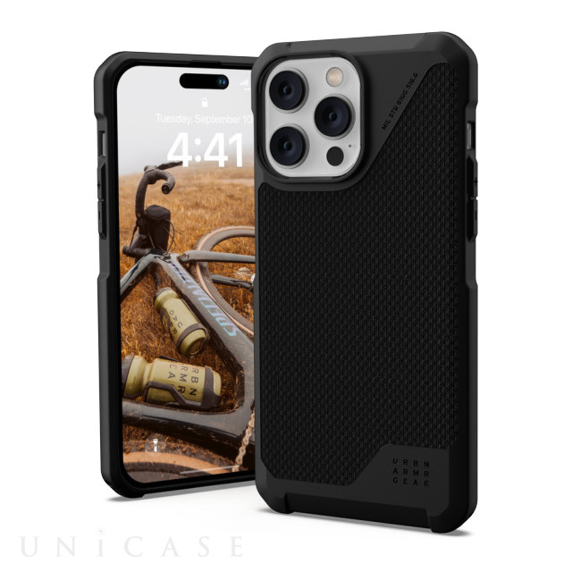 【iPhone14 Pro Max ケース】UAG MagSafe対応 METROPOLIS LT (ケブラーブラック)