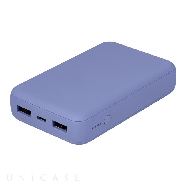 USB Type-Cケーブル付属 コンパクト モバイルバッテリー 10000mAh USB Type-C入出力 ×1ポート ＋ USB Type-A出力×2ポート OWL-LPB10012-Rシリーズ (アッシュブルー)