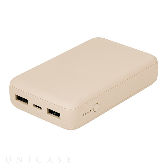 USB Type-Cケーブル付属 コンパクト モバイルバッテリー 10000mAh USB Type-C入出力 ×1ポート ＋ USB Type-A出力×2ポート OWL-LPB10012-Rシリーズ (サンドベージュ)