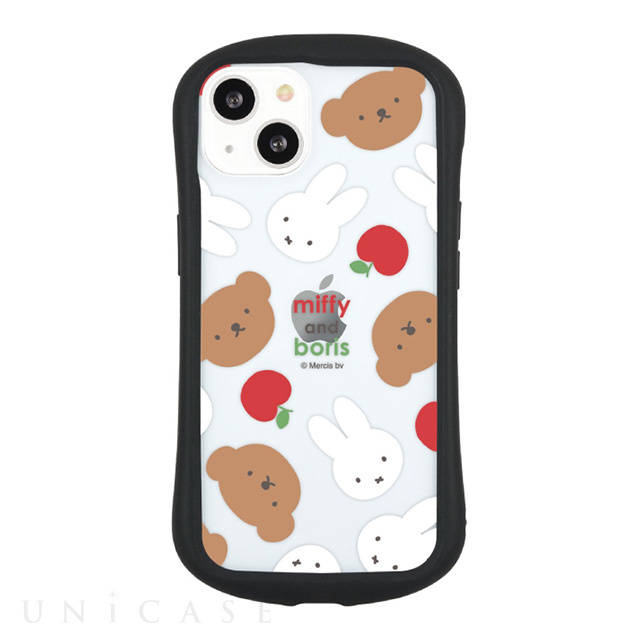 【iPhone13 ケース】ミッフィー miffy and boris ハイブリッドクリアケース (総柄)