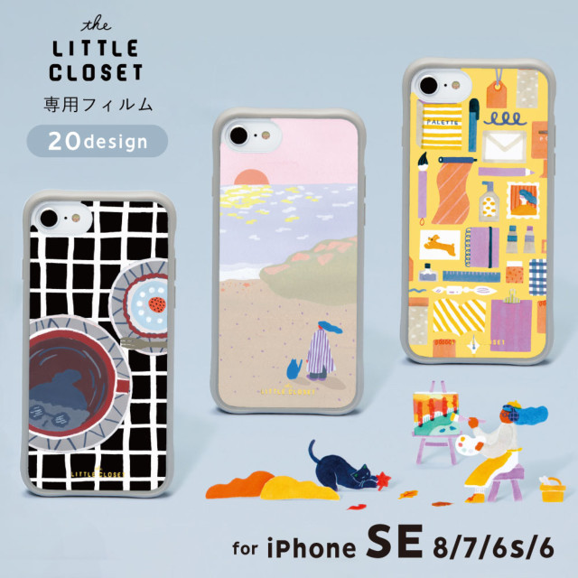 LITTLE CLOSET iPhoneSE(第3/2世代)/8/7/6s/6 着せ替えフィルム (black closet)サブ画像