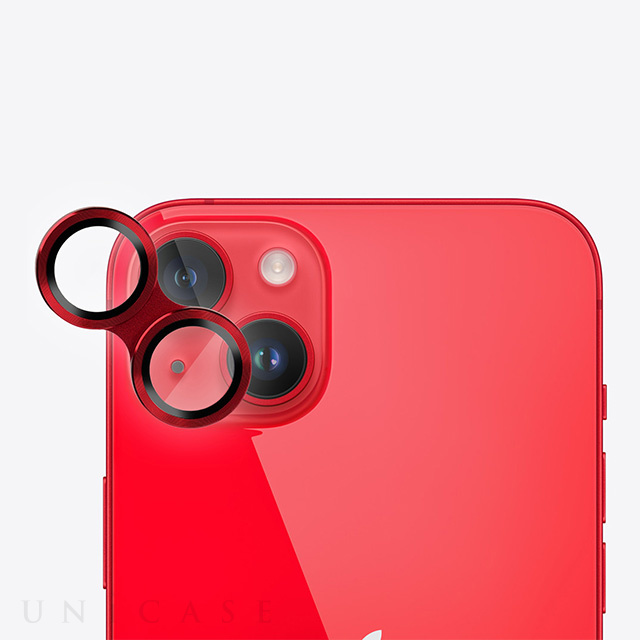 【iPhone14/14 Plus フィルム】Kenko スマートフォンレンズプロテクター (レッド)