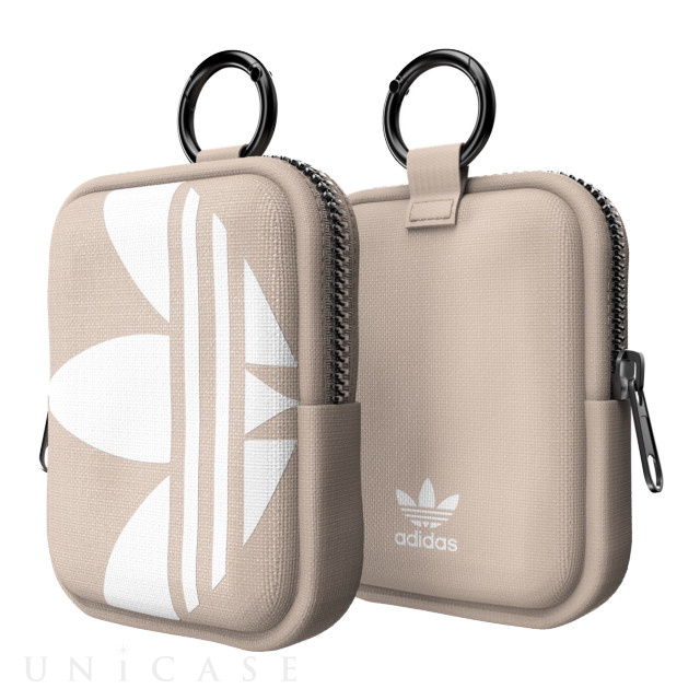 Small Tech Pouch (Taupe/White)