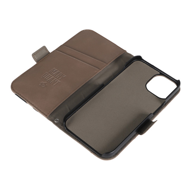 【iPhone14/13 ケース】DAISY PACH PU QUILT Leather Book Type Case (TAUPE/BLACK)goods_nameサブ画像
