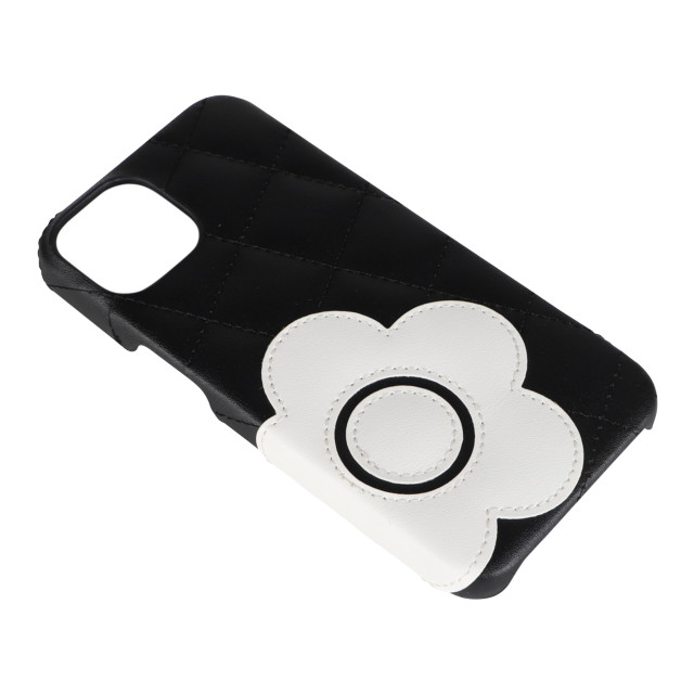 【iPhone14/13 ケース】DAISY PACH PU QUILT Leather Back Case (BLACK/WHITE)サブ画像