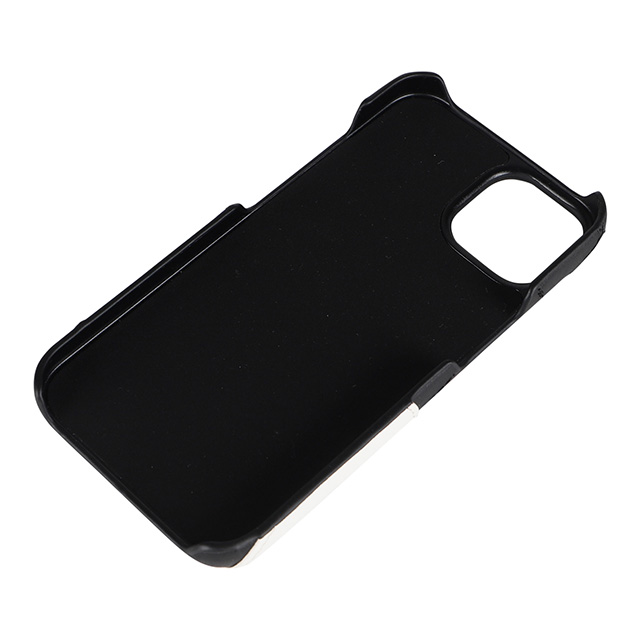 【iPhone14/13 ケース】DAISY PACH PU QUILT Leather Back Case (BLACK/WHITE)サブ画像