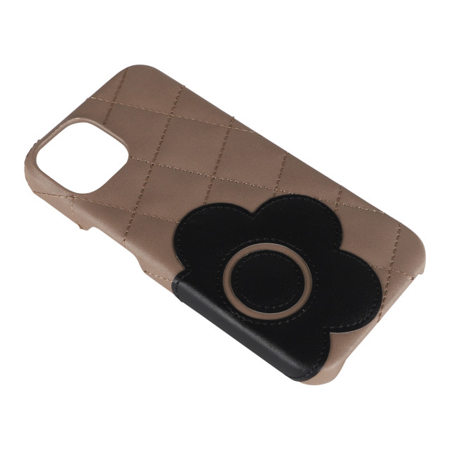 【iPhone14/13 ケース】DAISY PACH PU QUILT Leather Back Case (TAUPE/BLACK)goods_nameサブ画像