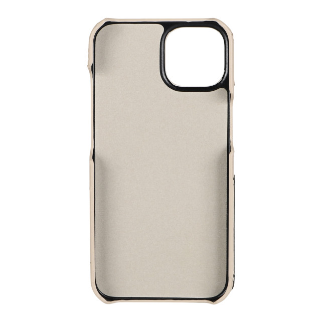 【iPhone14/13 ケース】DAISY PACH PU QUILT Leather Back Case (IVORY/BLACK)サブ画像