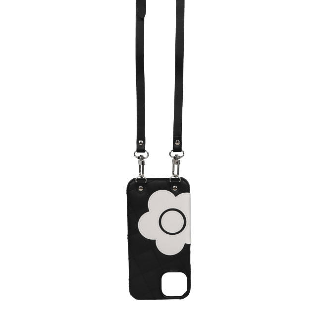 【iPhone14/13 ケース】DAISY PACH PU QUILT Leather New Sling Case (BLACK/WHITE)goods_nameサブ画像