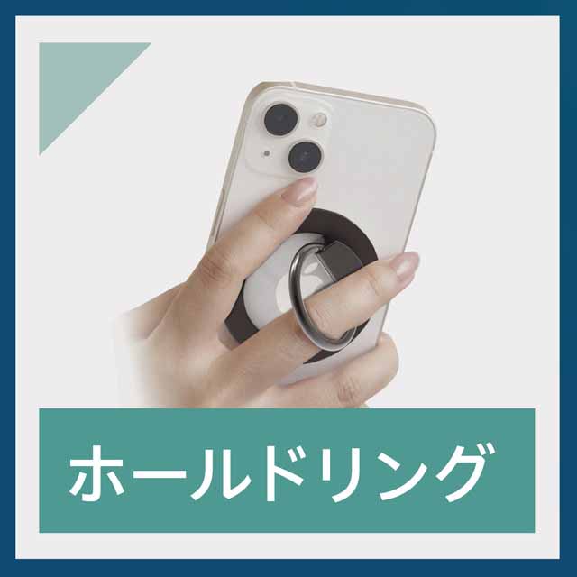 [MagRinCam]連係カメラ対応MagSafeスマートフォンリング (ブラック)サブ画像