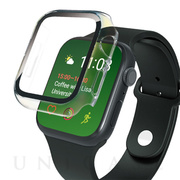 【Apple Watch ケース 45mm】高透明 ガラス一体型...
