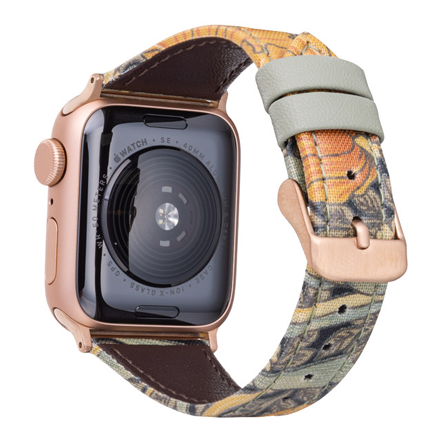 【Apple Watch バンド 41/40/38mm】モリスデザインウォッチバンド (ピンパネル(オレンジ)) for Apple Watch SE(第2/1世代)/Series9/8/7/6/5/4/3/2/1goods_nameサブ画像