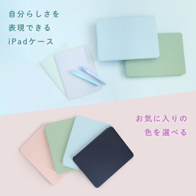 【iPad(10.2inch)(第9/8/7世代) ケース】360度回転可能 Apple Pencilを収納できるホルダー付きケース OWL-CVIB10203シリーズ (ネイビーブルー)goods_nameサブ画像