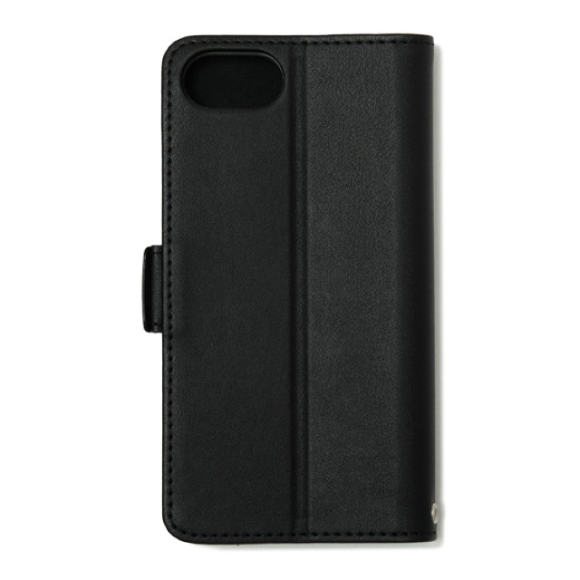 【iPhoneSE(第3/2世代)/8/7 ケース】PU Leather Book Type Case (BLACK)サブ画像