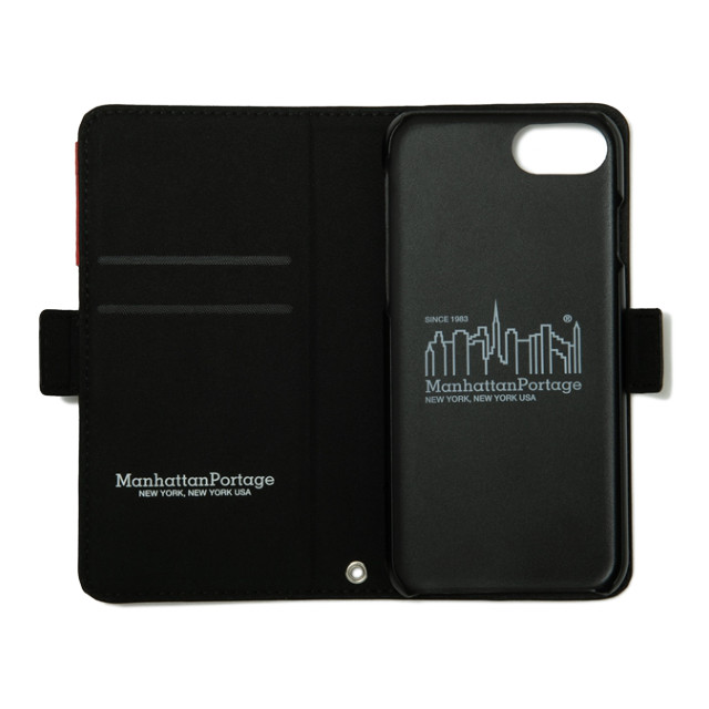 【iPhoneSE(第3/2世代)/8/7 ケース】PU Leather Book Type Case (BLACK)サブ画像