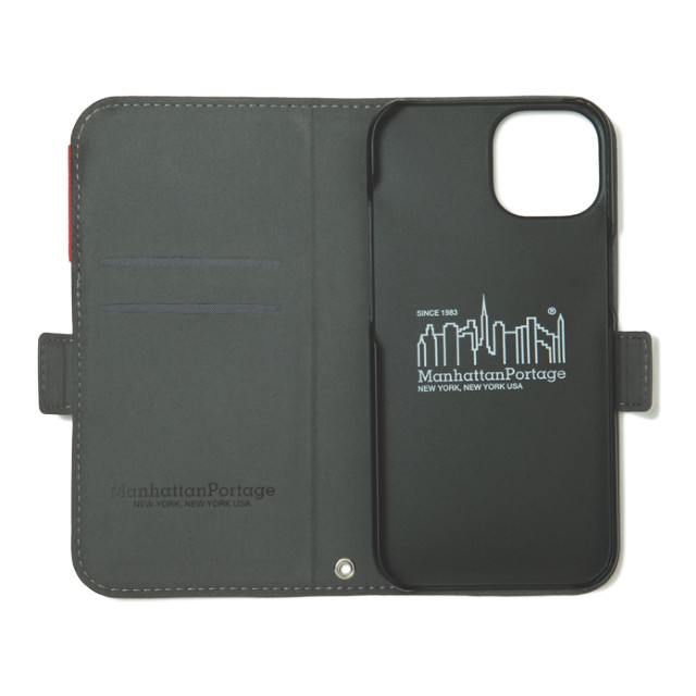 【iPhone14/13 ケース】PU Leather Book Type Case (GRAY)サブ画像