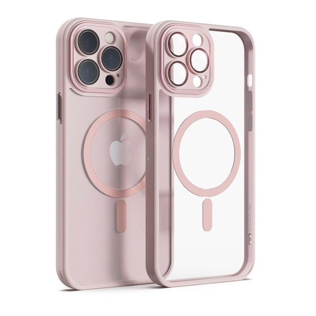 【iPhone13 Pro ケース】レンズガード一体型MagSafe対応クリアケース (ピンク)サブ画像