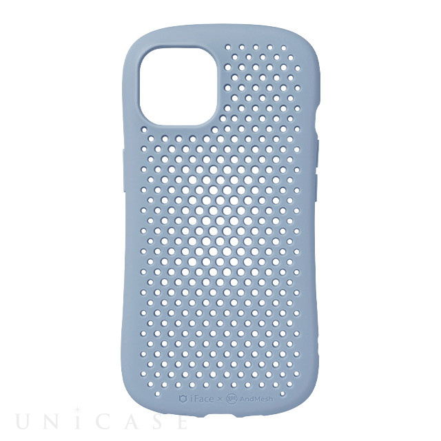 【iPhone14 ケース】iFace × AndMesh MESH Grip Case (ペールブルー)