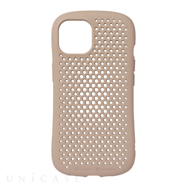 【iPhone14 ケース】iFace × AndMesh MESH Grip Case (ベージュ)