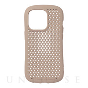 【iPhone14 Pro ケース】iFace × AndMesh MESH Grip Case (ベージュ)