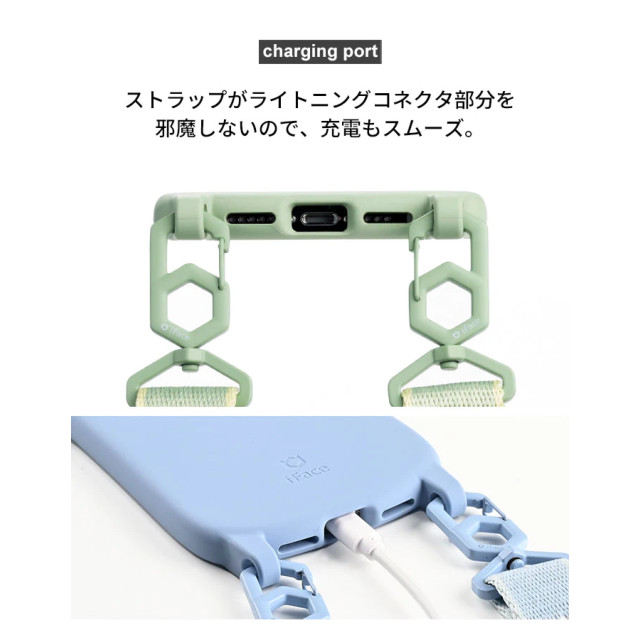 【iPhone13 Pro ケース】iFace Hang and シリコンハードケース/ショルダーストラップセット (ブラック)サブ画像