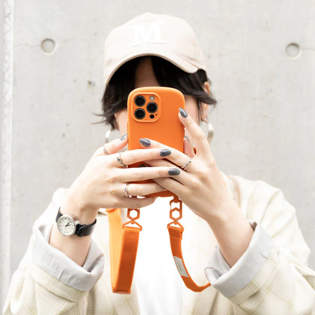 【iPhone12/12 Pro ケース】iFace Hang and シリコンハードケース/ショルダーストラップセット (オレンジ)goods_nameサブ画像