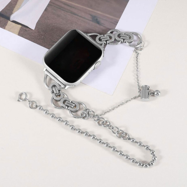 【Apple Watch バンド 41/40/38mm】BRACELET STRAP (シルバー) for Apple Watch SE(第2/1世代)/Series9/8/7/6/5/4/3/2/1サブ画像