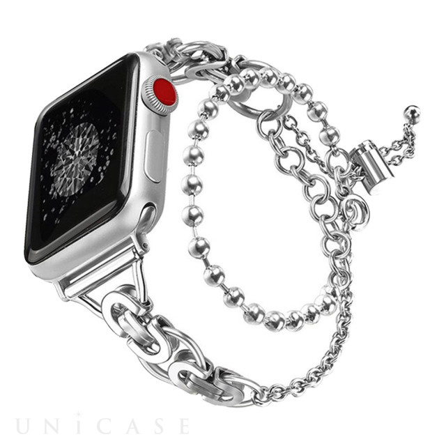 【Apple Watch バンド 41/40/38mm】BRACELET STRAP (シルバー) for Apple Watch SE(第2/1世代)/Series9/8/7/6/5/4/3/2/1