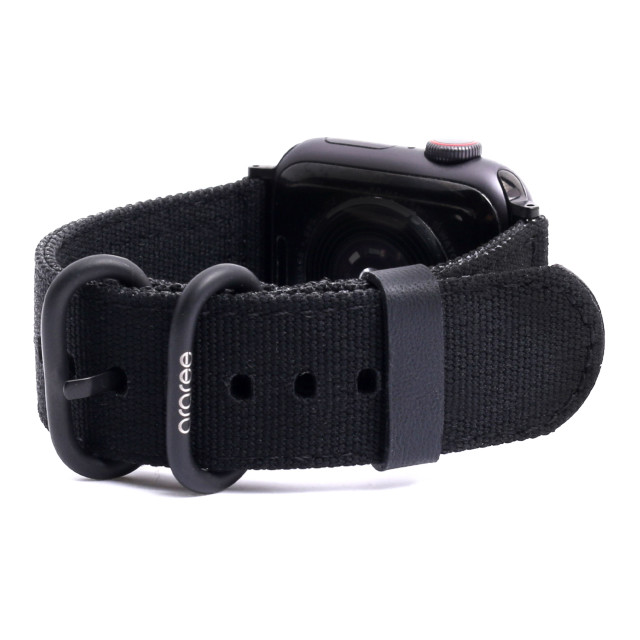 【Apple Watch バンド 41/40/38mm】SOFT WOVEN STRAP (ブラック) for Apple Watch SE(第2/1世代)/Series9/8/7/6/5/4/3/2/1サブ画像