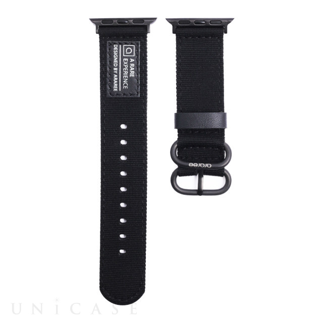 【Apple Watch バンド 41/40/38mm】SOFT WOVEN STRAP (ブラック) for Apple Watch SE(第2/1世代)/Series9/8/7/6/5/4/3/2/1