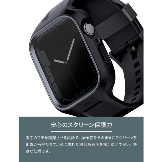 【Apple Watch バンド 45/44mm】MONOS 2-IN-1 APPLE WATCH STRAP WITH HYBRID バンド一体型タフネスケース MIDNIGHT BLACK (BLACK) for Apple Watch SE(第2/1世代)/Series9/8/7/6/5/4サブ画像