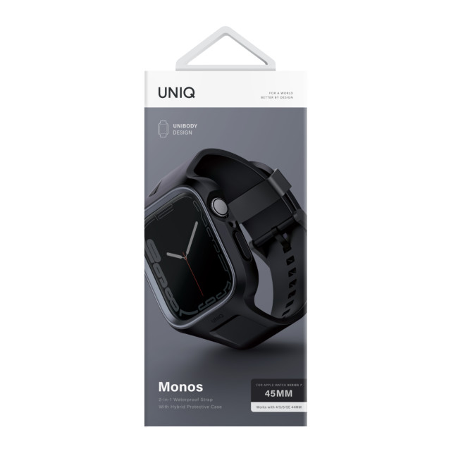 【Apple Watch バンド 45/44mm】MONOS 2-IN-1 APPLE WATCH STRAP WITH HYBRID バンド一体型タフネスケース MIDNIGHT BLACK (BLACK) for Apple Watch SE(第2/1世代)/Series9/8/7/6/5/4サブ画像