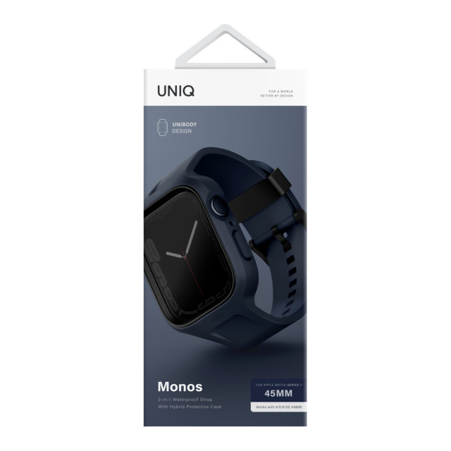 【Apple Watch バンド 45/44mm】MONOS 2-IN-1 APPLE WATCH STRAP WITH HYBRID バンド一体型タフネスケース MARINE BLUE (BLUE) for Apple Watch SE(第2/1世代)/Series9/8/7/6/5/4サブ画像