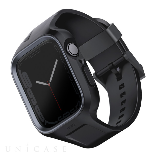 【Apple Watch バンド 45/44mm】MONOS 2-IN-1 APPLE WATCH STRAP WITH HYBRID バンド一体型タフネスケース MIDNIGHT BLACK (BLACK) for Apple Watch SE(第2/1世代)/Series9/8/7/6/5/4