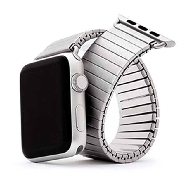 【Apple Watch バンド 49/45/44/42mm】メタルストレッチバンド Sサイズ (シルバー) for Apple Watch Ultra/SE(第2/1世代)/Series9/8/7/6/5/4/3/2/1goods_nameサブ画像