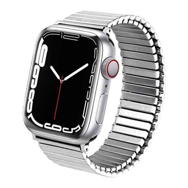 【Apple Watch バンド 41/40/38mm】メタルストレッチバンド Sサイズ (シルバー) for Apple Watch SE(第2/1世代)/Series9/8/7/6/5/4/3/2/1サブ画像