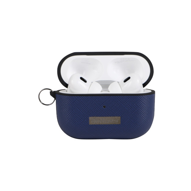 【AirPods Pro(第2世代) ケース】“スクエアプレート” PU Leather Case (D.BLUE)goods_nameサブ画像