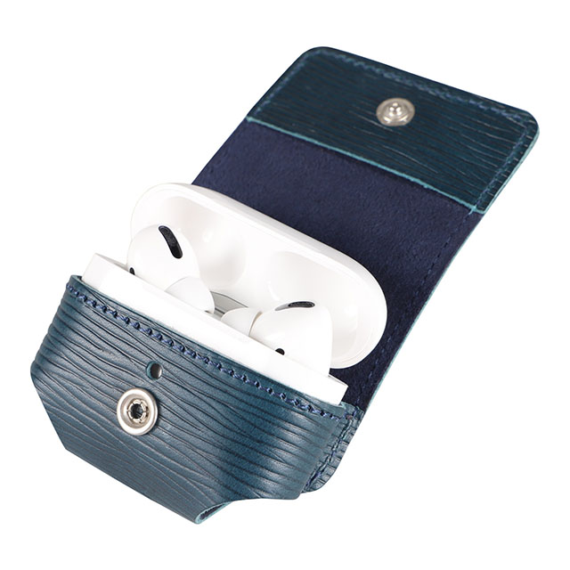 【AirPods Pro(第2世代) ケース】“Onda” Italian Leather Case (NAVY)goods_nameサブ画像