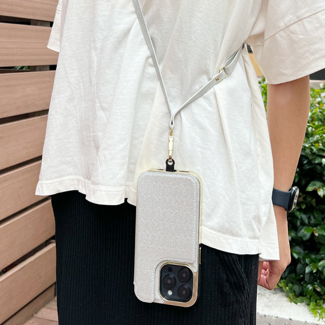 【アウトレット】【iPhone14 Pro ケース】Cross Body Case Duo (gray)サブ画像