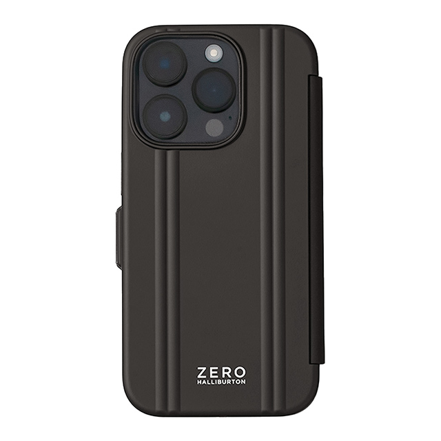 【アウトレット】【iPhone14 Pro ケース】ZERO HALLIBURTON Hybrid Shockproof Flip Case (Black)サブ画像