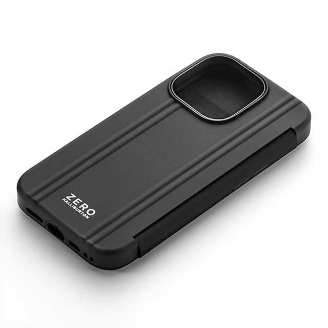 【アウトレット】【iPhone14 Pro ケース】ZERO HALLIBURTON Hybrid Shockproof Flip Case (Black)goods_nameサブ画像