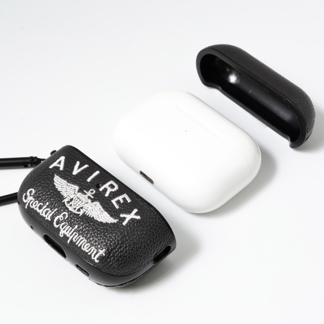 【AirPods Pro(第2/1世代) ケース】刺繍ロゴ (ブラック)goods_nameサブ画像