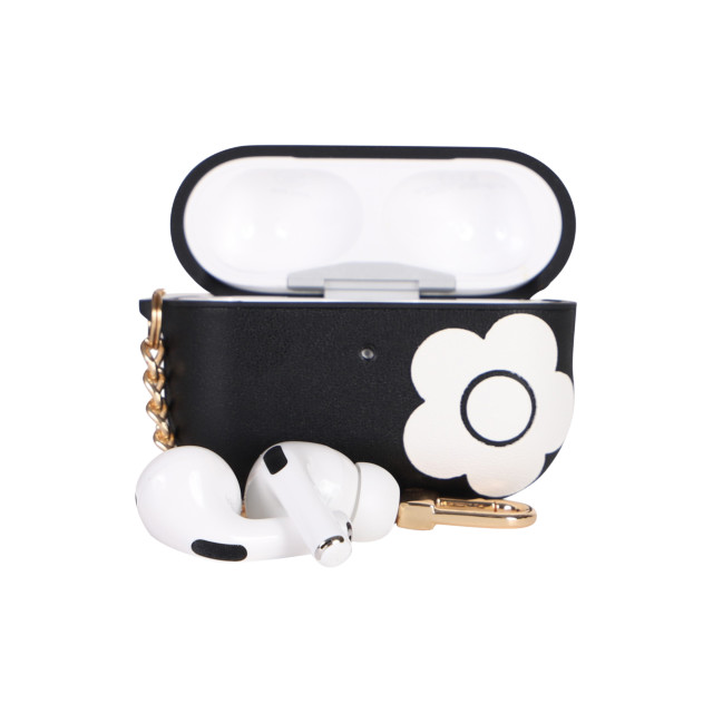 【AirPods Pro(第2/1世代) ケース】PU Leather Hybrid Case (BLACK/WHITE)サブ画像