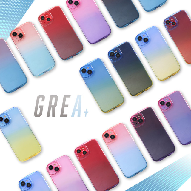 iPhone14 ケース】耐衝撃 TPUソフトケース グラデーション GREA (ピンク/パープル) イングレム | iPhoneケースは  UNiCASE