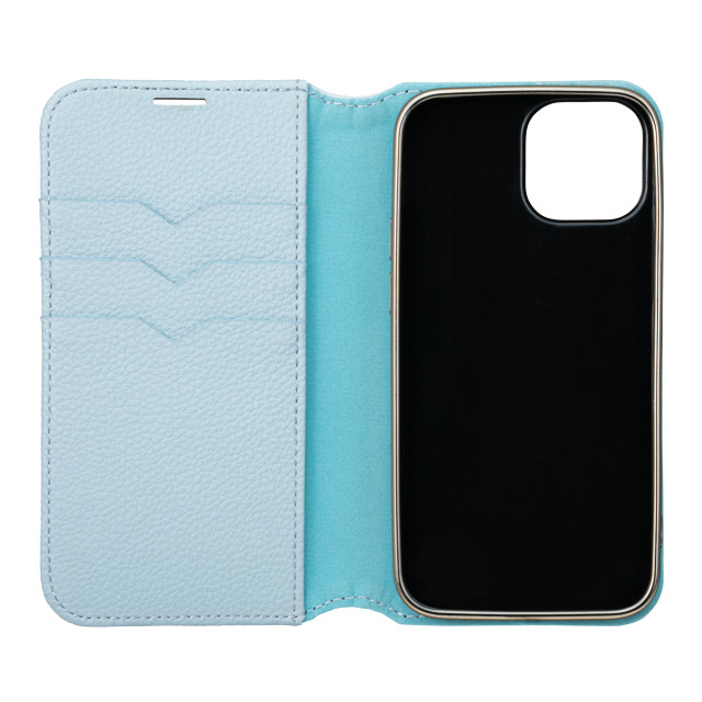 【アウトレット】【iPhone13 mini/12 mini ケース】“Shrink” PU Leather Book Case (Light Blue)goods_nameサブ画像