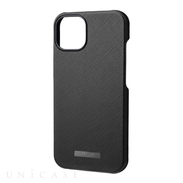 【アウトレット】【iPhone13 ケース】“EURO Passione” PU Leather Shell Case (Black)