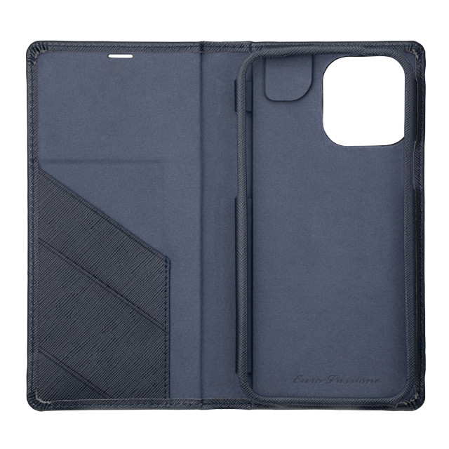 【アウトレット】【iPhone13 Pro Max ケース】“EURO Passione” PU Leather Book Case (Dark Navy)サブ画像