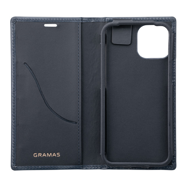 【アウトレット】【iPhone13 mini/12 mini ケース】Italian Genuine Leather Book Case (Navy)goods_nameサブ画像