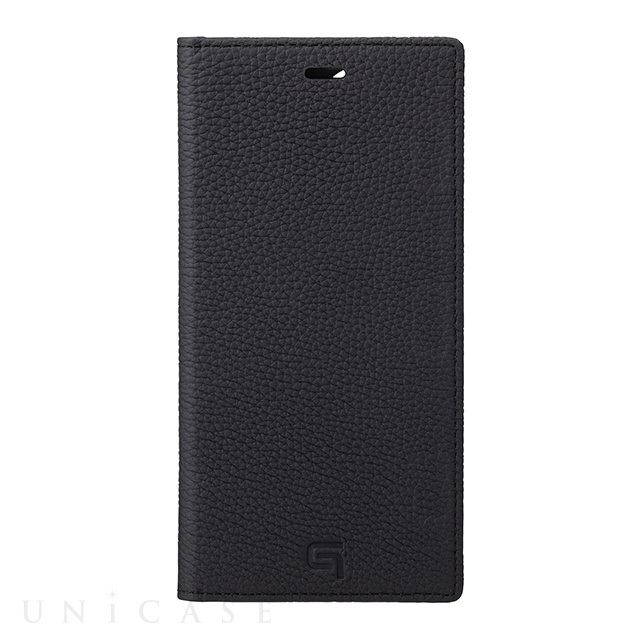 【アウトレット】【iPhone12 Pro Max ケース】Shrunken-Calf Leather Book Case (Black)