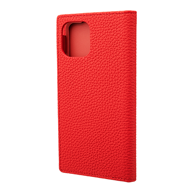 【アウトレット】【iPhone11 Pro/XS/X ケース】Shrunken-Calf Leather Book Case (Red)サブ画像